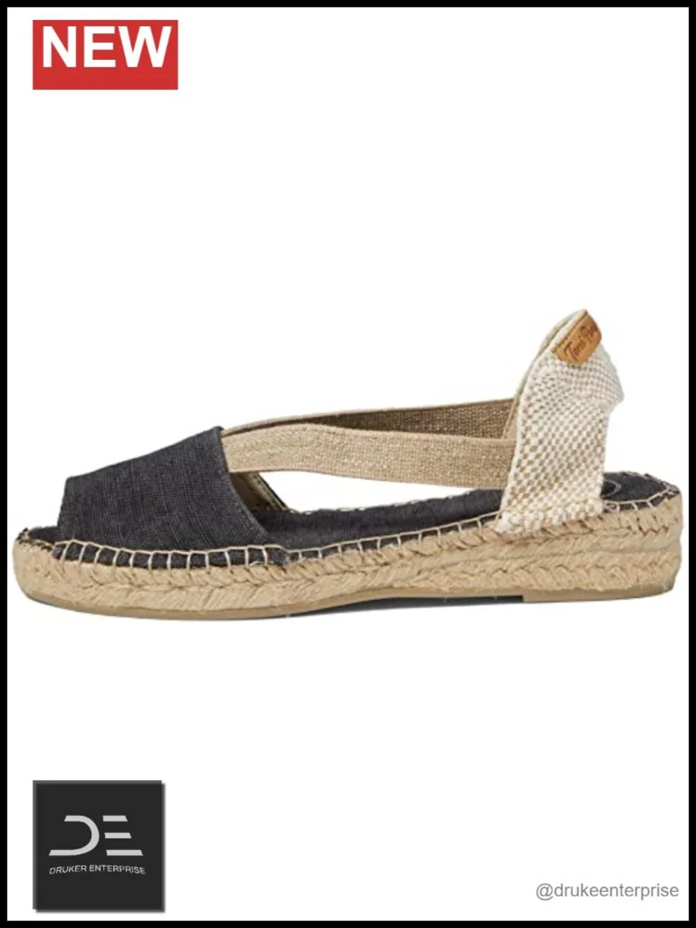 Women's Espadrille Wedge Sandals with Ankle Strap - Hand Crafted in Spain -